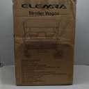 ELEMARA Foldable Wagon Stroller, Stroller Wagon for 2 Kids, Premium All Terrain Wagon for Kids with Removable Canopy, Adjustable Push/Pull Handle, Harnesses, Large Storage Bag, Gray