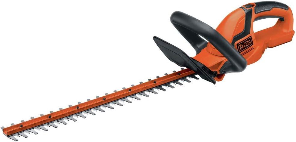 BLACK+DECKER 20V MAX Cordless Hedge Trimmer, 22-Inch, Tool Only (LHT2220B)