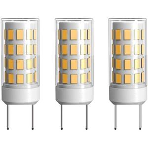 LUHMQ 3-Pack GY6.35 LED Bulbs AC110V-130V GY6.35 Bi-pin Base T4 JCD Type 3.5W(35W Halogen Bulb Equivalent) 350LM,for Desk Lamp,Kitchen counters,Chandelier Light Landscape Lighting(Warm White 3000K)