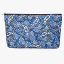 Empty Mahjong Tiles Bag,Suitable for 1.2 "(30mm) standard size American mahjong tiles,Thickened Blue Printed Bag (Case Only)