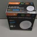 Run Bison 6 inch 120-277V LED Recessed Lighting with J-Box, Wattage Adjustable 12/16/20W,3 Color Selectable 3000K-5000K, 0-10V Dimmable, IC Rated,Canless LED Downlight, UL Listed -1 Pack