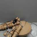 BOBOMOMO 62" Farmhouse Floor Lamp for Living Room, Retro Corner Floor Lamp Rotary Switch, Rustic Standing Lamp for Bedroom, Corner, Nursery, Dining Room, Bedroom, House (Burlywood)