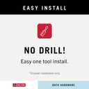 DELTA FAUCET 73835 Lahara Wall Mounted Towel Hook in Polished Chrome (Robe Hook (Pack of 1))