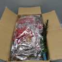 [Timer & 8 Lighting Modes] Set of 6 35.4lnchs Christmas Tree Urn Filler Xmas Trees with Cones, Berries, Battery Operated Christmas Tree with 2Pcs 30 Lights, Outdoor Christmastree for Planter, Porch