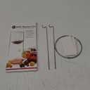 Norpro, White & Silver Strainer Stand, 12in/30.5cm high and 6.5in/16.5cm