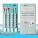 2 x 4-Pack Silicone Pacifier Clips for Baby Boys and Girls - with One-Piece Beads, Flexible and Rust-Free Holders for Teething Relief and Baby Essentials - Safe for Newborns (Grey)