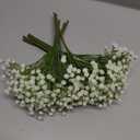 Baby's Breath Artificial Flowers Bulk 10 Pack (30pcs) Faux Baby Breath Plastic Flower Fake Gypsophila Flower Arrangement for Crafts Fake Flowers Bouquet for Wedding Centerpieces Cream Baby Breath