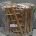 4 Pcs Wooden Dish Drying Rack, Bamboo Plate Dish Rack Stand for Kitchen Cabinet, Cabinet Cutting Board Display Stand for Dishes Plate Bowl Water Bottles Cup Pot Lid Cutting Board