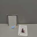 eletecpro 5x7 Metal Picture Frame with Real Glass Cover, Tabletop Display Photo for Multiple Size up to 5x7, Black Floating Photo Frame Diaplay 2x3, 3x5, 4x6 for Wedding, Party, Home Decor, Vertical