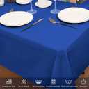 10 Pack Royal Blue Tablecloth 60 x 102 Inch Polyester Table Cloth for 6 Foot Rectangle Tables, Stain and Wrinkle Resistant Washable Table Cover for Kitchen Wedding Banquet Restaurant Party