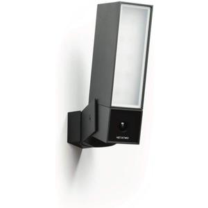 Pass & Seymour Netatmo c Camera, WiFi, Integrated Floodlight, Movement Detection, Night Vision, Without Fees, NOC01-US, Black Aluminium