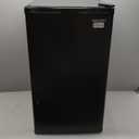 EUHOMY 3.2 Cu.Ft Mini Fridge with Freezer, Single Door Compact Refrigerator, Adjustable Thermostat, Mini Refrigerator Energy Saving, Mini fridge for Bedroom, Dorm, Office, Black