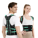 Back Brace Posture Corrector for Women and Men, 4-Point Back Support System for Upper/Lower Back Pain Relief, Scoliosis & Hunchback Correction, Adjustable & Breathable Shoulder Straightener, Medium