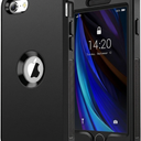 jaroco for iPhone SE Case 2022/2020,iPhone 8/7 [Shockproof] [Dropproof] [Dust-Proof] [Military Grade Drop Tested] with Non-Slip Removable Heavy Duty Full Body Phone Case 4.7 Inch-Black