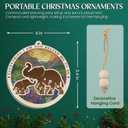 GEEMBI Christmas Elephant Gifts for Mom from Daughter - Suncatcher Elephant Christmas Ornaments 2025 with Card - Mothers Birthday Gifts for Grandma Mother in Law Mama, Stocking Stuffers for Women