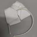 MEEDEE Fashion Cute White Bow Headband for Girls Toddlers 3 Year Old, Little Girl Grosgrain Headband for Casual Wear Party Dress Decoration