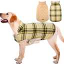 Kuoser Warm Dog Coat, Reversible Dog Jacket Waterproof Winter Coat, XL