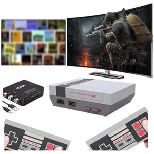 Classic Mini Retro Game Console,AV and HDMI Output Handheld Game System with Dual Wireless Controllers,Plug and Play.