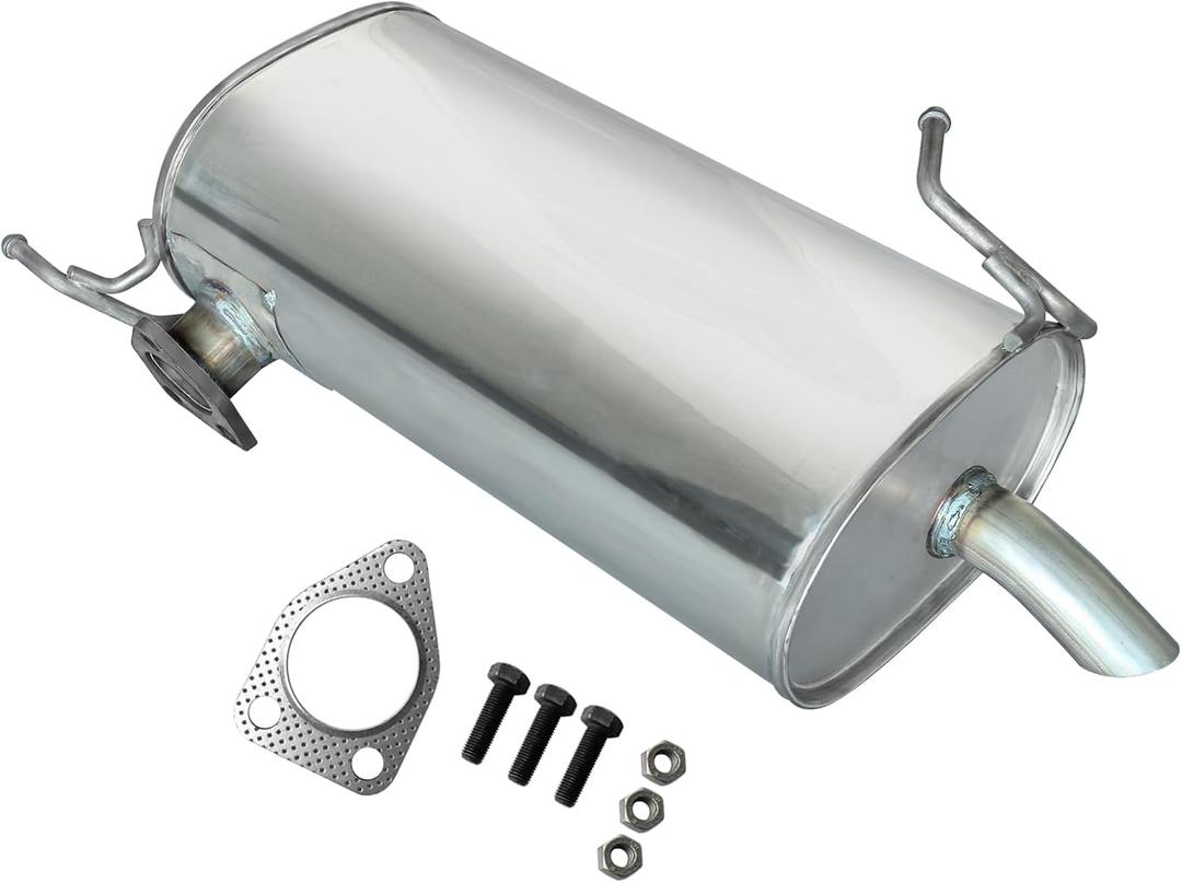 Rear Exhaust Muffler Compatible With 2014-2018 Mitsubishi Outlander 2.4L Muffler Exhaust