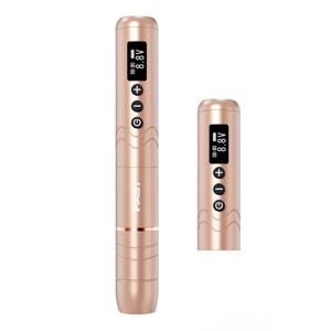 Mast Nano2 Tattoo Gun Cordless Tattoo Machine, 2 Batteries Power Supply, Super Light 66g, 1100mAh for 4 Hours (Rose Gold)