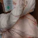 CozyLux Twin XL Comforter Set Blush Pink, 5 Pieces Twin Extra Long Pintuck Bed in A Bag for College Dorm, Pinch Pleat Bedding Set with Comforter, Sheets, Pillowcase & Sham