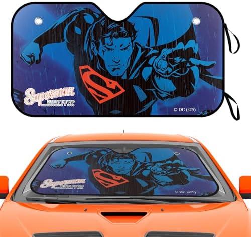 Foldable Car Windshield Sun Shade 55"x30" - Suction Cup Sun Visor, Universal Sun Protector for Cars, SUVs, Trucks