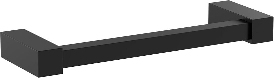 Amerock Monument Matte Black 8 inch (203mm) Towel Bar, BH36085MB