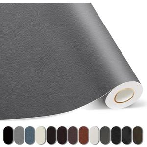 Leather Repair Patches, 35X79 Inch Self-Adhesive Leather Repair Tape, Stretch Vinyl Repair Kit for Couch Furniture Sofas Car Seats (Gray, 35X79 Inch)