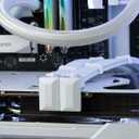 EZDIY-FAB GPU VGA PCIe 8 Pin U Turn 180 Degree Angle Connector Power Adapter Board for Desktop Graphics Card-Reverse Type 3-Pack White