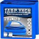 Tarp 20x20 Feet, 7 Mil Thick (Blue/Silver)