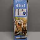 4 in 1 Carpet Rake for Pet Hair Removal - Dog Cat Fur Remover Scraper Broom, 48" Adjustable Carpet Rake, Hair Removal Glove, Handheld Brush, Grooming Brush, Cleaner Tools for Rugs, Mats, Sofa, Bed