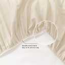 FALUCA Soft Cozy French Linen Bed Skirt with Pleated Frills - 14" Tailored Drop Dust Ruffle for Farmhouse & Modern Bedrooms, Breathable Linen-Cotton Blend, Easy-Fit Bedding (14" King, Linen)