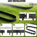 40FT-12pcs Galvanized Steel Landscape Edging, 40" x 8" Metal Garden Border, Hammer-in Lawn Edging for Landscaping, Lawn Edge for Garden, Yard & Pathway