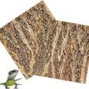 Tfwadmx 2Pcs Cork Terrarium Background 11.8 x 11.8 Natural Cork Bark Backdrop Reptile Background Climbing Wall Terrarium Accessories for Lizard, Tortoise, Gecko, Bearded Dragon, Chameleon