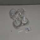 Finnhomy Caster Wheels 3 Inch Set of 4 Heavy Duty Threaded Stem Casters 5/16"-18x1-1/2 Swivel Rubber Industrial Castors Premium Wheels for Wire Shelving/Furniture/Carts Load Bearing 720 Lbs Gray