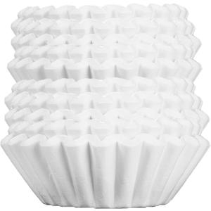 Big Joe Large Coffee Filters (500 Count) - Extra Tall Walls Prevent Ground Overflow - Fits BUNN 12-Cup Commercial Pour Over & Drip Machines - 9" Diameter, 2" Walls - Made in USA