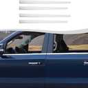 Stainless Steel Outer Window Sill Molding Cover 4 Pcs Compatible with 2018-2023 Dodge RAM Exterior Accessories (Chrome)