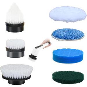 Leebein ANS-8050 Electric Spin Scrubber Replacement Brush Heads, 7pcs Extra Brush Accessories Kit for Leebein ANS-8050 & ANS-8051 8052 Electric Cleaning Brush - Scrubber Not Included