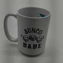 Bunco Babe Coffee Mug - Bunco Decor and Bunco Gifts for Women - Large 15oz White Ceramic Mug