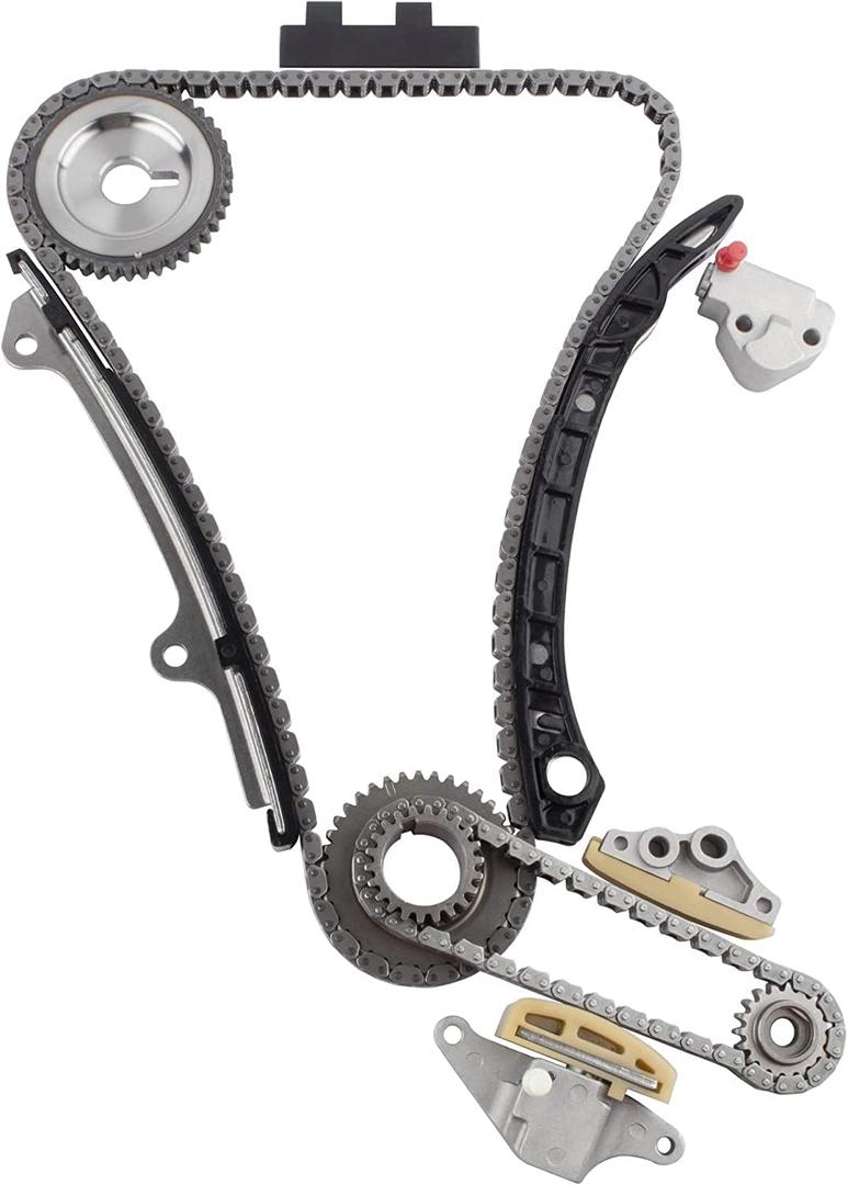 Timing Chain Kit For Nissan Altima 2007 2008 2009 For Nissan Frontier 2.5L 2005-2014, for Nissan Sentra 2.5L 2488CC 152Cu. In. l4 GAS DOHC Naturally Aspirated 2007-2012 TKNS251A 13024-EA000