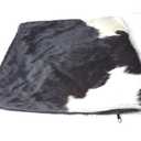 Pillow Black & White Cowhide Covers 20x20 Set of 2