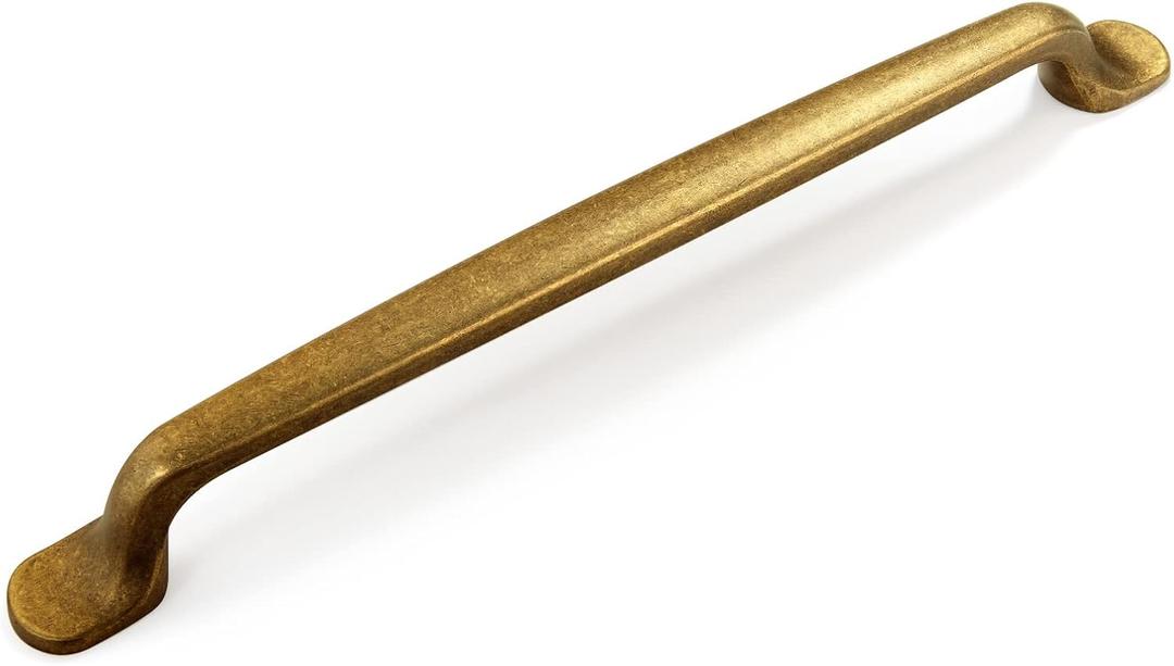 Goo-Ki 6 Pack Antique Brass 7.6-Inch(192mm) Center to Center Arch Cabinet Pulls Drawer Handles Zinc Alloy Mid-Century Modern Hardware for Kitchen and Bathroom Cupboard