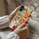 LUMARKE for iPhone 16 Case,Cute Floral Cover,Wireless Charging