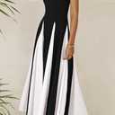 PRETTYGARDEN Spaghetti Strap Backless Spring Dresses for Women 2026 Flowy Maxi Dresses Sleeveless Wedding Guest Dress (Black, S)