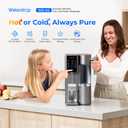 Waterdrop A2 Countertop Reverse Osmosis System, Hot and Cold RO System, Portable Pure Water Tank, Bottleless Water Cooler, 6 Temperature Settings, Hot Cold Room Water, 3:1 Pure to Drain