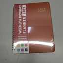 2026 Planner, Weekly and Monthly Calendar Planner, January 2026 - December 2026, Hardcover 2026 Calendar Book with Tabs For Women & Men, Inner Pocket, Spiral Bound, Perfect for Office Home School Supplies - A5 (6.3" x 8.5"), Rust Brown