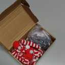 UPINS 320 Pcs Christmas Snowman DIY Craft Kit,20 Mini Black Hats 5 Knitted Hats 50 Eyes 25 Carrot Noses 50 Trigeminal Hands 150 Buttons 20 Scarves for Christmas Snowman Making Supplies