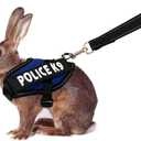 Rabbit Harness with Leash for Bunny Rabbits Cats Small Animals (Blue)