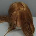 Opini Mannequin Head with 80% Human Hair Cosmetology Mannequin Head Doll Head for Hair and Makeup Practice Head (#27 Brown No Makeup)