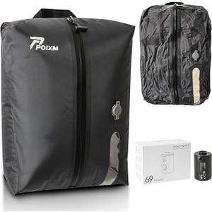 Vacuum Bags for Travel with Pump, Reusable Space Saver Bag, IP67 Waterproof Vacuum Packing Cubes for Travel Suitcases and Backpack (1PC + PUMP)